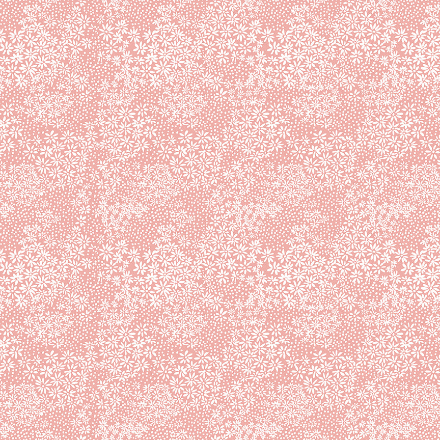 A Walk on the Prairie Silhouette Coral by Melissa Gilbert for Riley Blake Fabrics C15235-CORAL, 1/2 yard increments