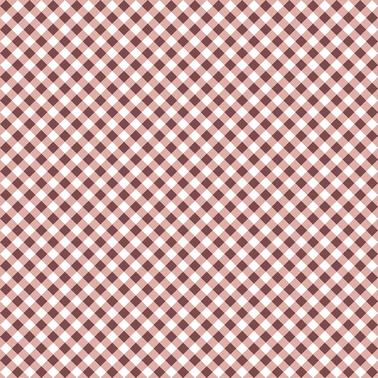 A Walk on the Prairie Gingham Dusty Rose by Melissa Gilbert for Riley Blake Fabrics C15236-DUSTYROSE, 1/2 yard increments