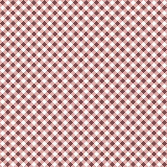 A Walk on the Prairie Gingham Dusty Rose by Melissa Gilbert for Riley Blake Fabrics C15236-DUSTYROSE, 1/2 yard increments