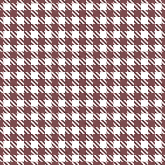 A Walk on the Prairie Plaid Marsala by Melissa Gilbert for Riley Blake Fabrics C15238-MARSALA, 1/2 yard increments