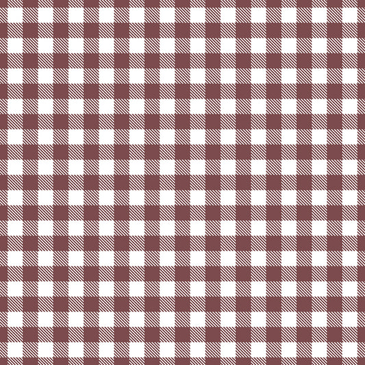 A Walk on the Prairie Plaid Marsala by Melissa Gilbert for Riley Blake Fabrics C15238-MARSALA, 1/2 yard increments