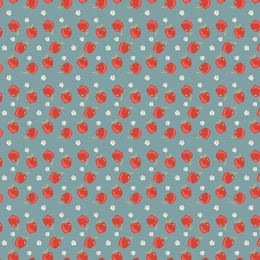 Vintage Charm Apples Stone by Dani Mogstad for Riley Blake Fabrics C15273-STONE, 1/2 yard increments