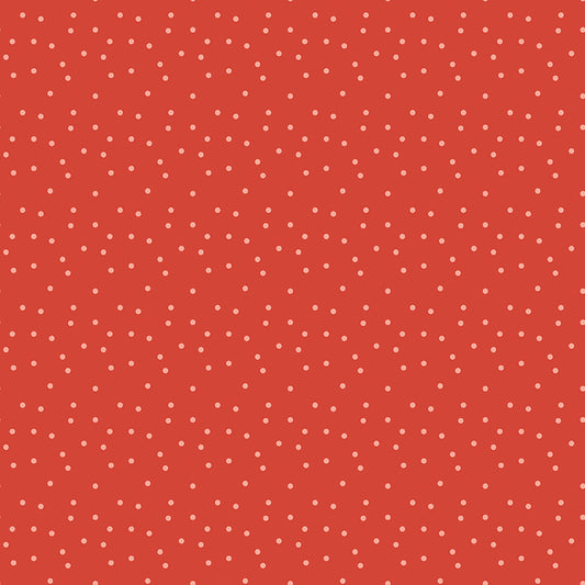 Vintage Charm Dots Red by Dani Mogstad for Riley Blake Fabrics C15275-RED, 1/2 yard increments