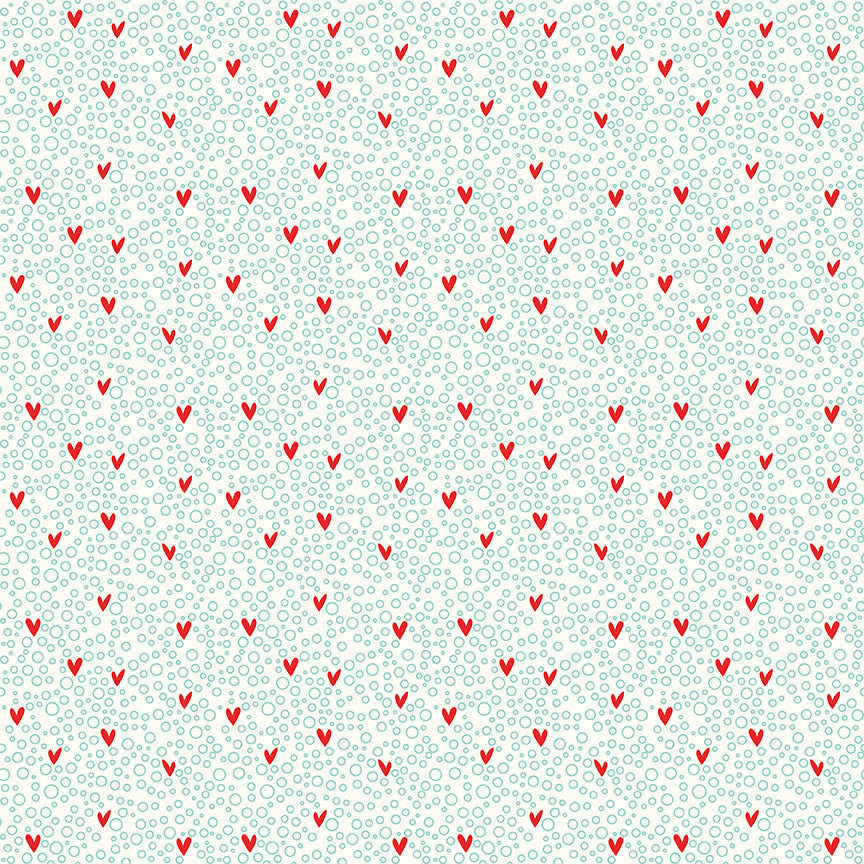 You & Me Dots Cream by Sandy Gervais for Riley Blake Fabrics C15402-CREAM, 1/2 yard increments