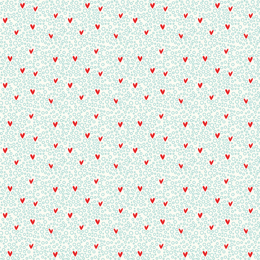 You & Me Dots Cream by Sandy Gervais for Riley Blake Fabrics C15402-CREAM, 1/2 yard increments