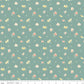 New Beginnings Sweet Peas Teal by Sandy Gervais for Riley Blake Fabrics C15752-TEAL, 1/2 yard increments