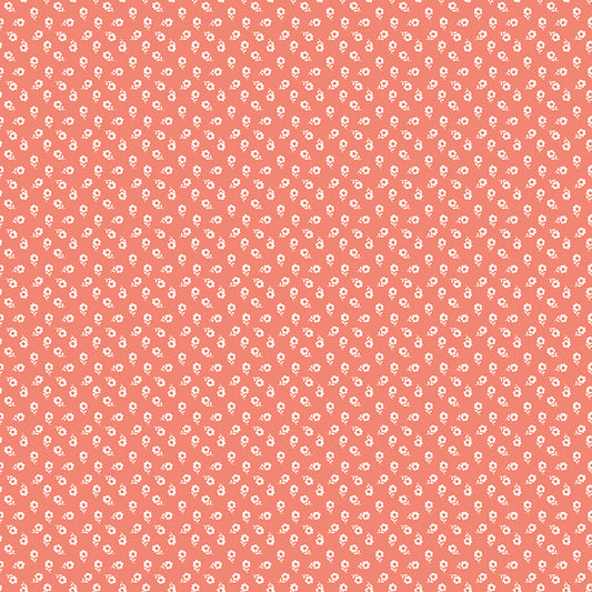 New Beginnings Posies Coral by Sandy Gervais for Riley Blake Fabrics C15755-CORAL, 1/2 yard increments