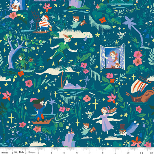 Forever Neverland by Jill Howarth for Riley Blake Fabrics, Half Yard and Fat Quarter Bundles (7 fabrics)