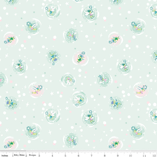 Forever Neverland Tink Mist by Jill Howarth for Riley Blake Fabrics C15904-MIST, 1/2 yard increments
