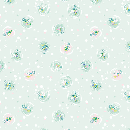 Forever Neverland Tink Mist by Jill Howarth for Riley Blake Fabrics C15904-MIST, 1/2 yard increments