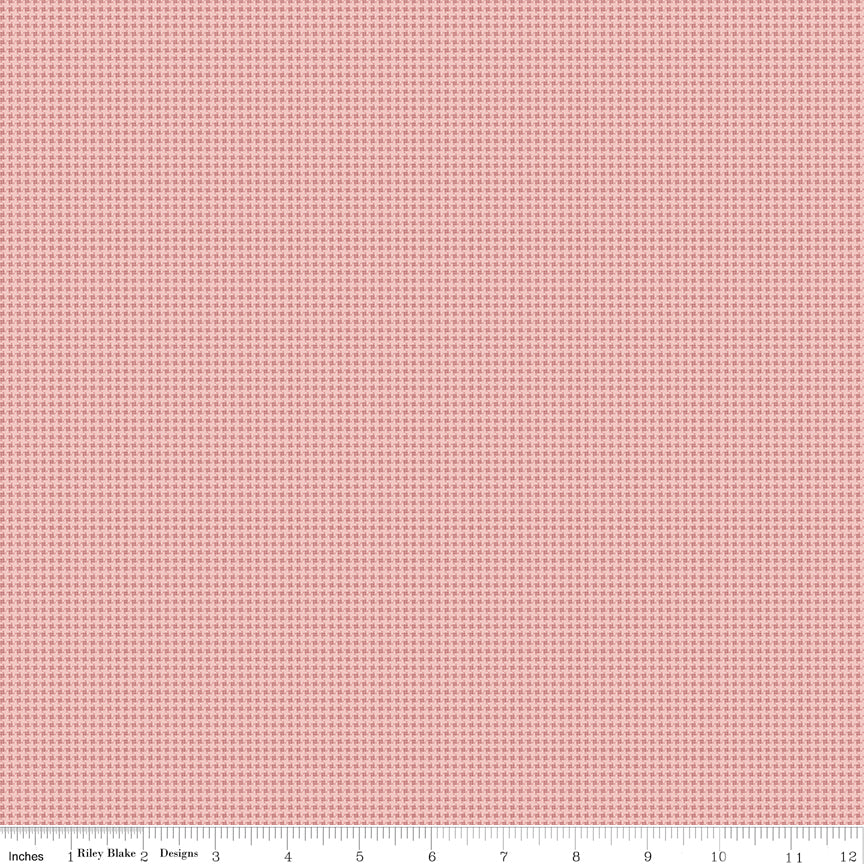 Anne of Green Gables Gingham Pink for Riley Blake Fabrics, C16127-PINK, 1/2 yard increments