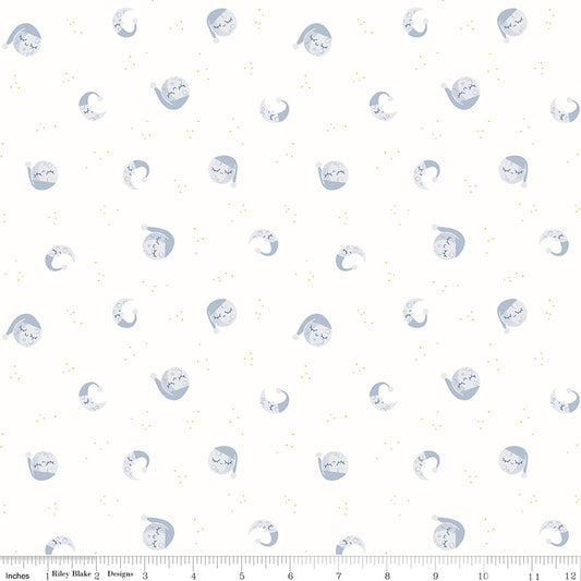 Twinkle Little Star Goodnight Moon Cloud by Natàlia Juan Abelló for Riley Blake Designs, C16302-CLOUD, 1/2 yard increments