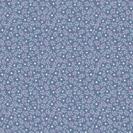 Twinkle Little Star Jasmine Stars Denim by Natàlia Juan Abelló for Riley Blake Designs, C16305-DENIM, 1/2 yard increments