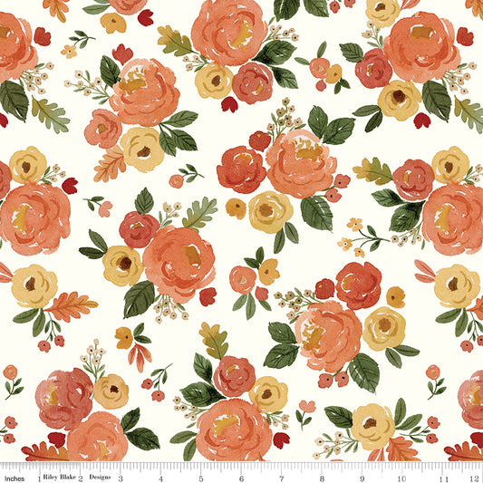 Happy Fall Days Main Cloud by Kelsey Carlson for Riley Blake Fabrics C16340-CLOUD, 1/2 yard increments