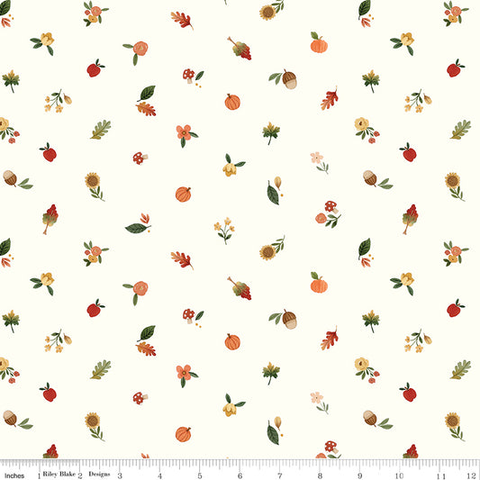 Happy Fall Days Fall Things Cloud by Kelsey Carlson for Riley Blake Fabrics C16345-CLOUD, 1/2 yard increments