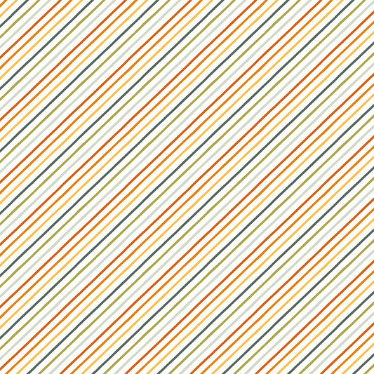 Happy Fall Days Stripes Multi by Kelsey Carlson for Riley Blake Fabrics C16346-MULTI, 1/2 yard increments