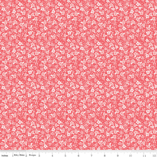 Summer Skies and Fireflies Garden Tea Rose by Gracey Larson for Riley Blake Designs, C16376-TEAROSE, 1/2 yard increments