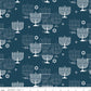8 Nights, 8 Lights Main Navy C16420-NAVY, 1/2 yard increments