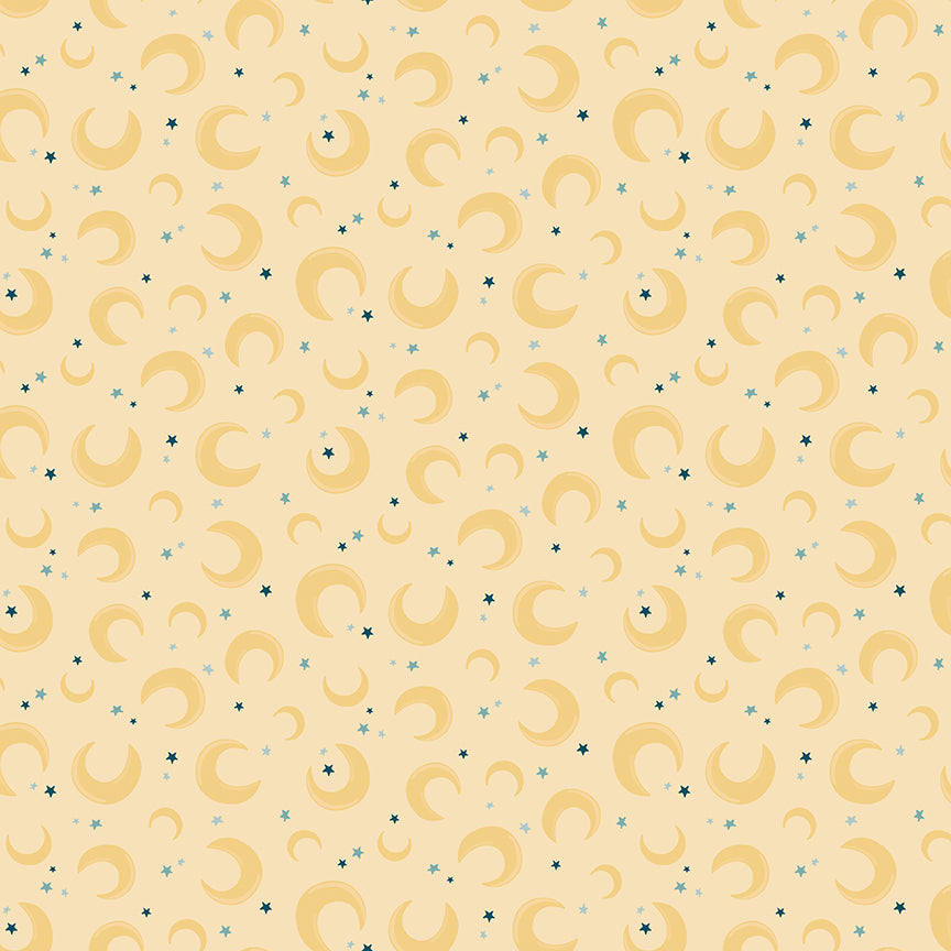 Baby Boy Moons Yellow by Lori Whitlock for Riley Blake Designs, C16762-YELLOW, 1/2 yard increments
