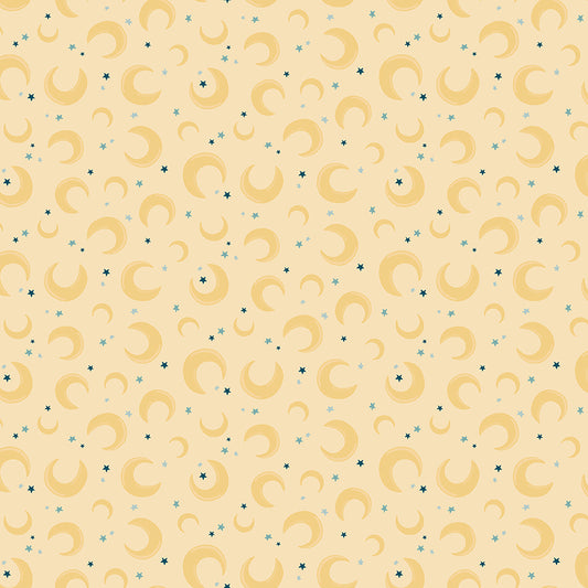 Baby Boy Moons Yellow by Lori Whitlock for Riley Blake Designs, C16762-YELLOW, 1/2 yard increments