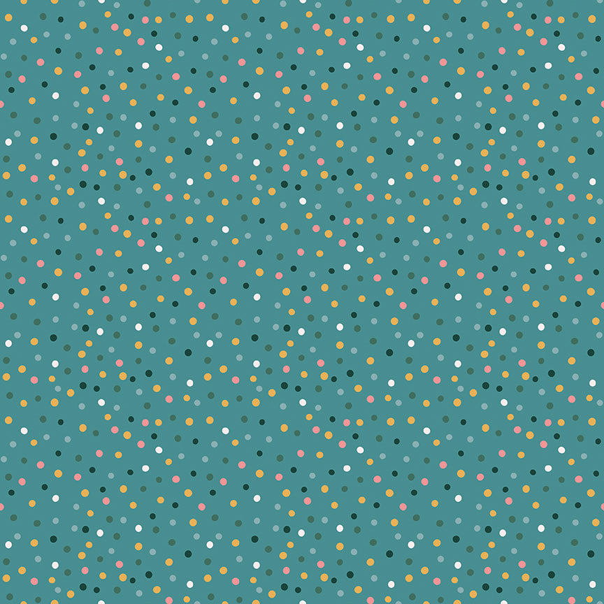 Thimbelina & the Sewing Fairies Dotty Rain by Jennifer Long for Riley Blake Fabrics C16864-RAIN, 1/2 yard increments