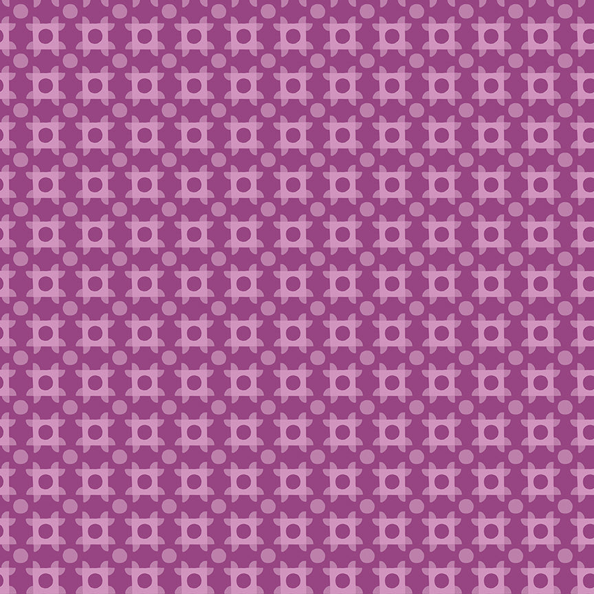 The Genesis of a Journey Patchwork Piazza Grape by Genesis Hall for Riley Blake Designs, C16933-GRAPE, 1/2 yard increments