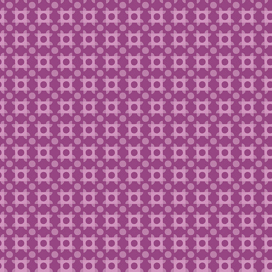 The Genesis of a Journey Patchwork Piazza Grape by Genesis Hall for Riley Blake Designs, C16933-GRAPE, 1/2 yard increments