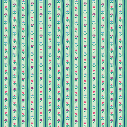 The Genesis of a Journey Bavarian Mint by Genesis Hall for Riley Blake Designs, C16934-MINT, 1/2 yard increments