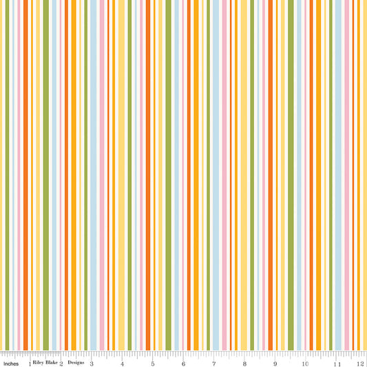 Little Darlin' Stripes Multi by Riley Blake Designers, C16976-MULTI, 1/2 yard increments