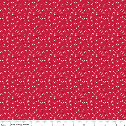 Berry & Sage Corsage Jazzberry by Lori Holt for Riley Blake Fabrics C17386-JAZZBERRY, 1/2 yard increments