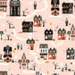 Frank and Friends Houses Pink by My Mind's Eye for Riley Blake Fabrics C17471-PINK, 1/2 yard increments