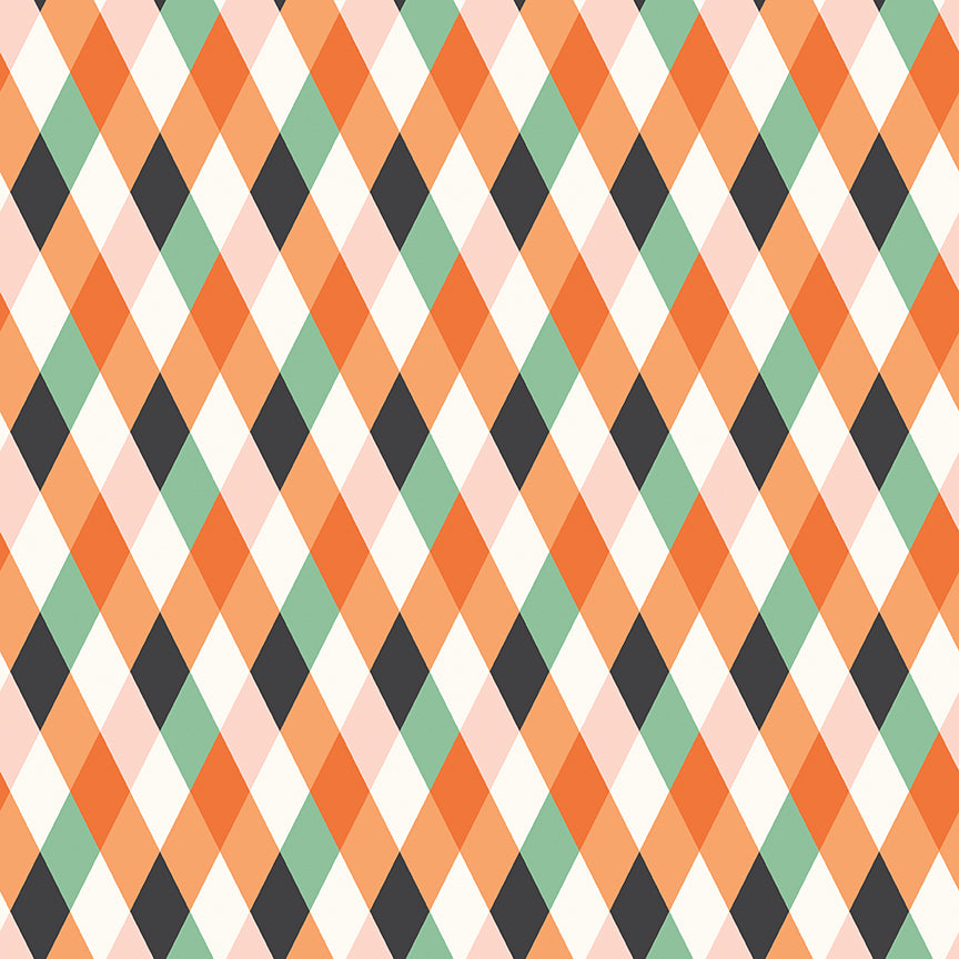 Frank and Friends Diamonds Multi by My Mind's Eye for Riley Blake Fabrics C17473-MULTI, 1/2 yard increments