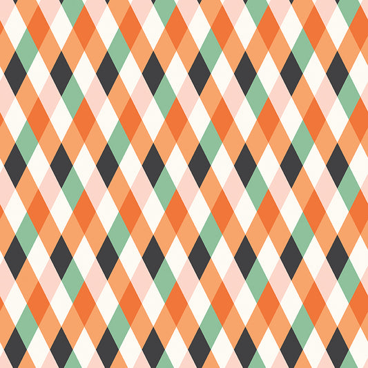 Frank and Friends Diamonds Multi by My Mind's Eye for Riley Blake Fabrics C17473-MULTI, 1/2 yard increments