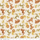 Leo & Savannah Animal Toss Cream by Denna Rutter for Riley Blake Designs, C17541-CREAM, 1/2 yard increments