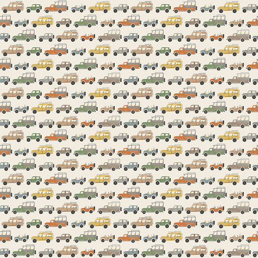 Leo & Savannah Rovers Cream by Denna Rutter for Riley Blake Designs, C17542-CREAM, 1/2 yard increments