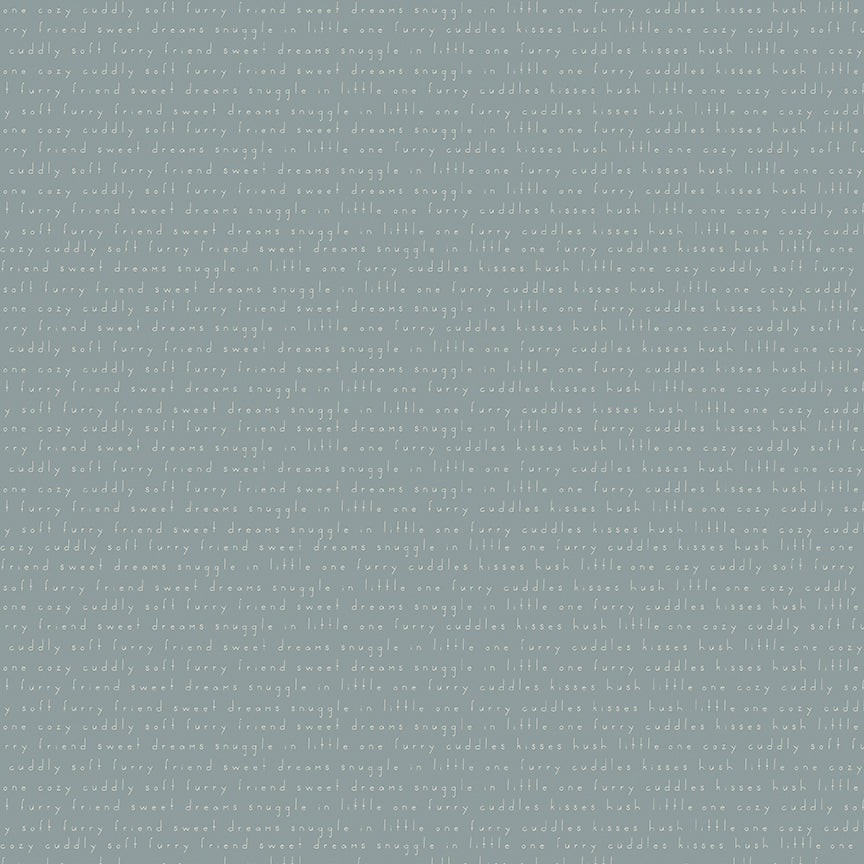 Leo & Savannah Text Blue by Denna Rutter for Riley Blake Designs, C17543-BLUE, 1/2 yard increments