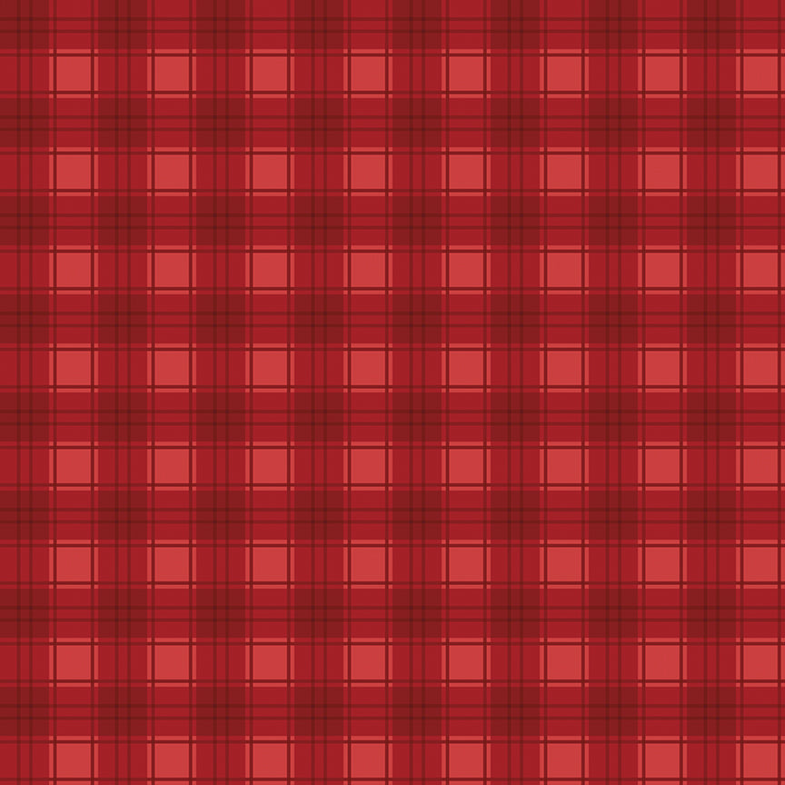 Evergreen Wishes Plaid Red by Traci Reed for Riley Blake Fabrics C17815-RED, 1/2 yard increments