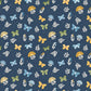 Sunshine & Dandelions Butterflies Navy by Traci Reed for Riley Blake Fabrics C17922-NAVY, 1/2 yard increments