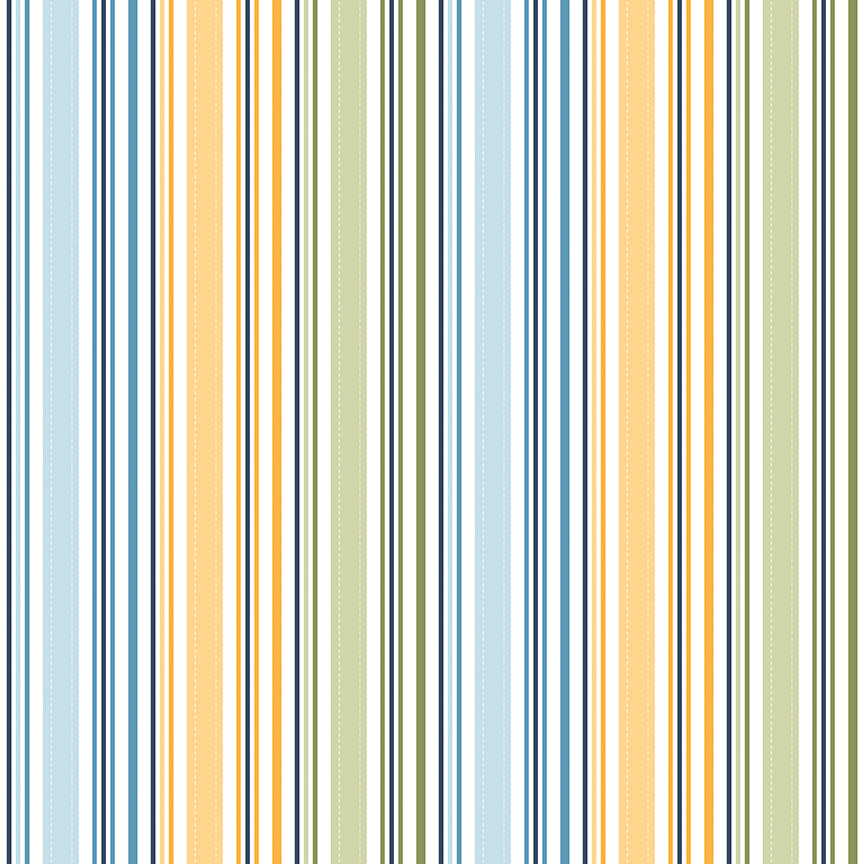 Sunshine & Dandelions Stripes Multi by Traci Reed for Riley Blake Fabrics C17924-MULTI, 1/2 yard increments