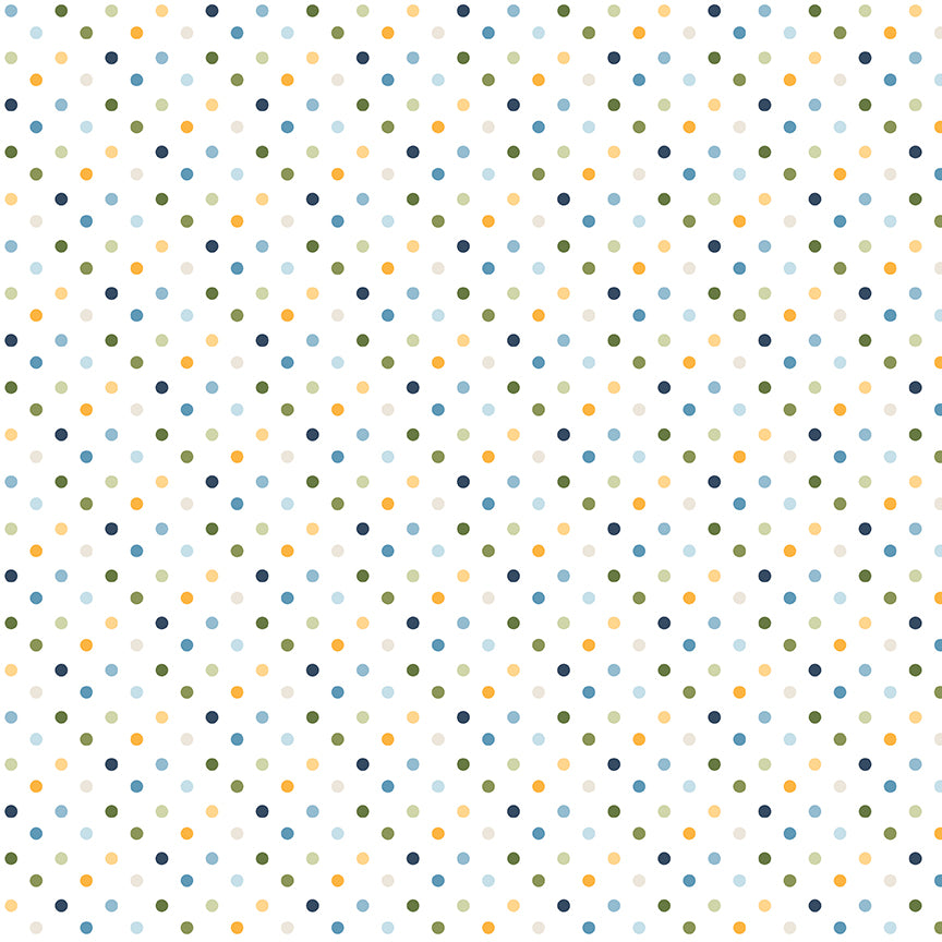Sunshine & Dandelions Dots Cloud by Traci Reed for Riley Blake Fabrics C17925-CLOUD, 1/2 yard increments
