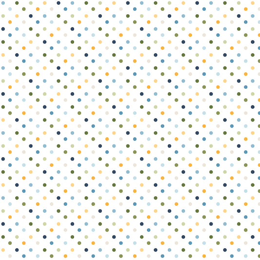 Sunshine & Dandelions Dots Cloud by Traci Reed for Riley Blake Fabrics C17925-CLOUD, 1/2 yard increments