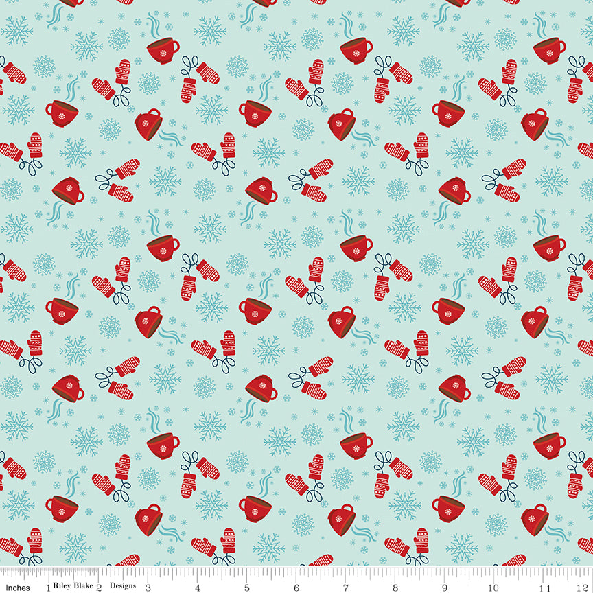 A Perfect Winter Cocoa Powder by Lori Whitlock for Riley Blake Designs, C17994-POWDER, 1/2 yard increments