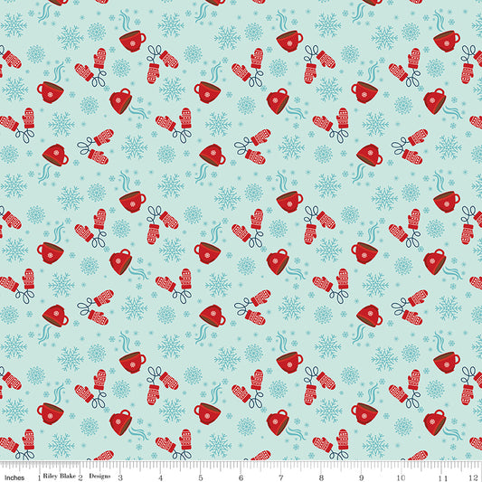 A Perfect Winter Cocoa Powder by Lori Whitlock for Riley Blake Designs, C17994-POWDER, 1/2 yard increments