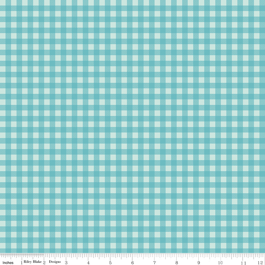 A Perfect Winter Plaid Blue by Lori Whitlock for Riley Blake Designs, C17996-BLUE, 1/2 yard increments
