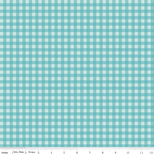 A Perfect Winter Plaid Blue by Lori Whitlock for Riley Blake Designs, C17996-BLUE, 1/2 yard increments