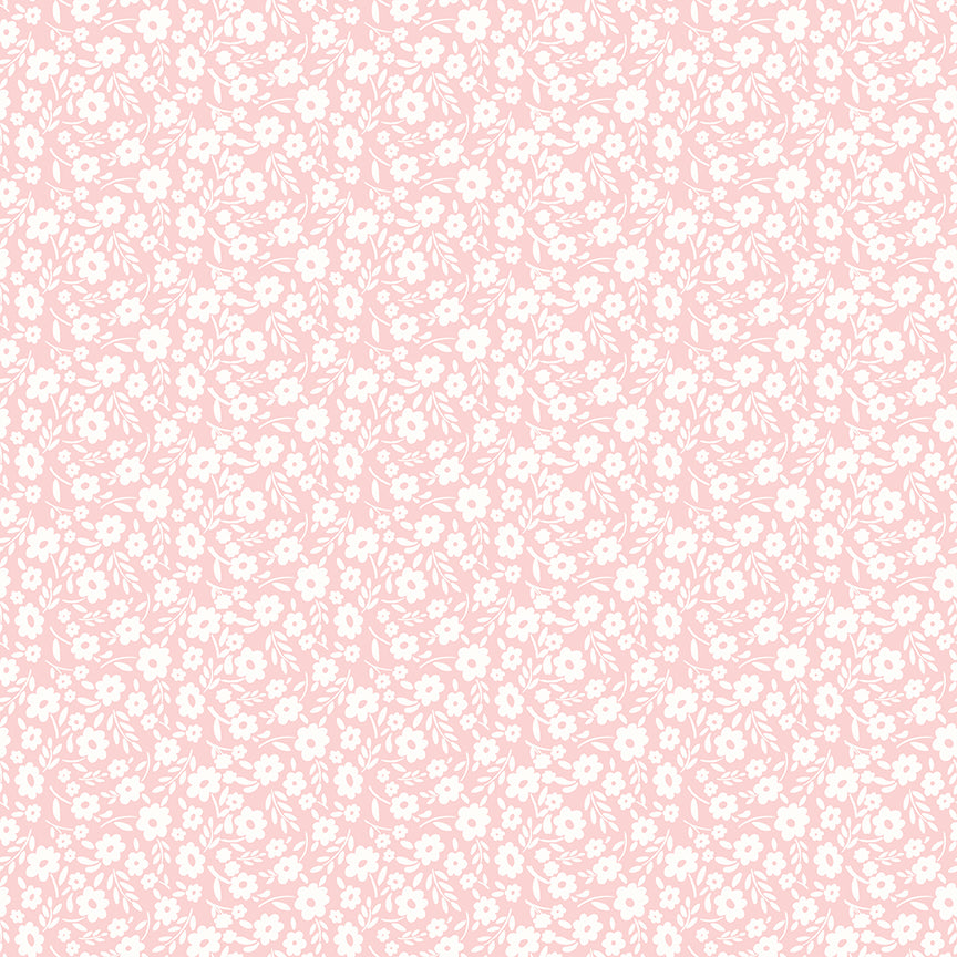 Little Posies Floral Pink by Cayla Naylor of Riley Blake Designs C18322-PINK, 1/2 yard increments