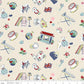 Cath Kidston Signature Collection by Cath Kidston of Riley Blake Designs C18371-CREAM, 1/2 yard increments