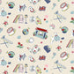 Cath Kidston Signature Collection by Cath Kidston of Riley Blake Designs C18371-CREAM, 1/2 yard increments