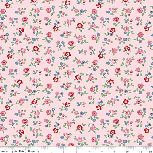 Cath Kidston Signature Collection Arlington Ditsy Pink by Cath Kidston of Riley Blake Designs C18373-PINK, 1/2 yard increments
