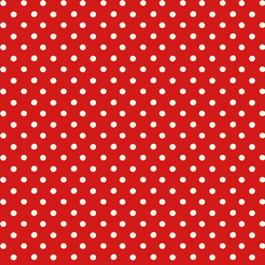 Cath Kidston Signature Collection by Cath Kidston of Riley Blake Designs C18374-RED, 1/2 yard increments